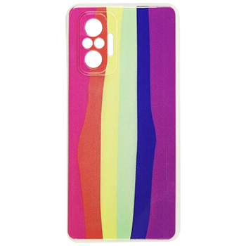 قاب سیلیکونی محافظ لنز رنگین کمانی مدل R14 مناسب برای گوشی های Redmi Note 10 Pro